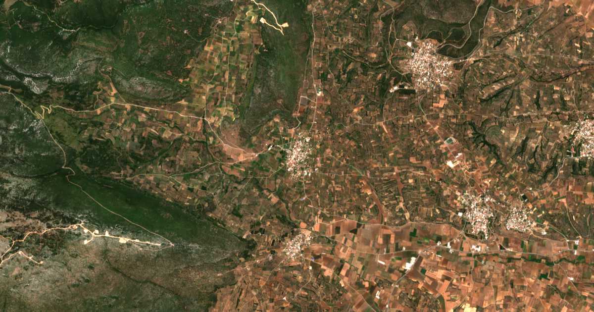 Mapa por satélite de Áskri