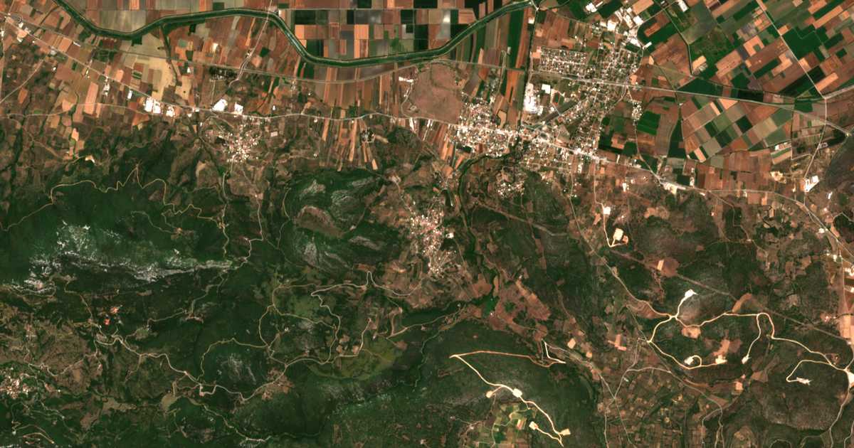 Mapa por satélite de Mázion
