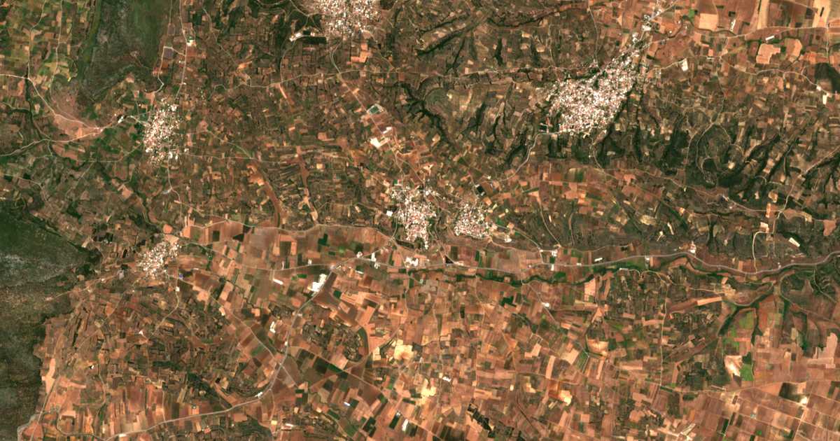 Mapa por satélite de Thespiaí
