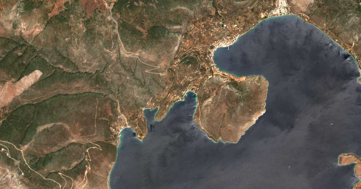 Mapa por satélite de Ágios Isídoros