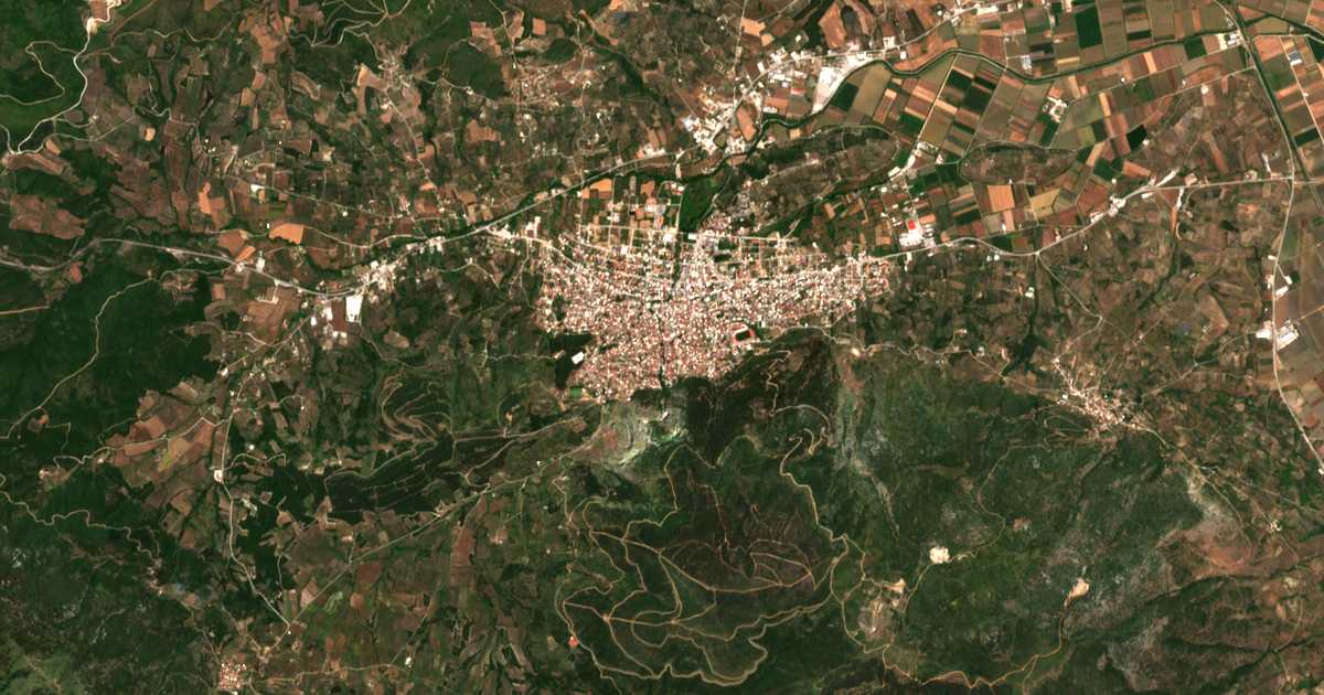 Mapa por satélite de Lebadea