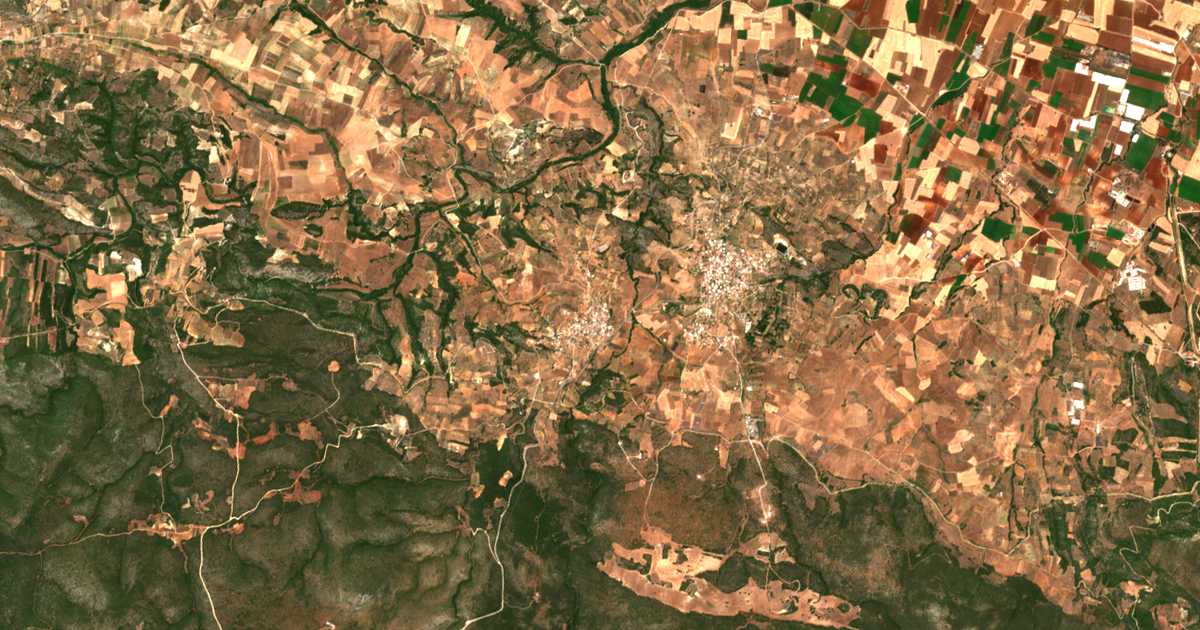 Mapa por satélite de Kleidíon
