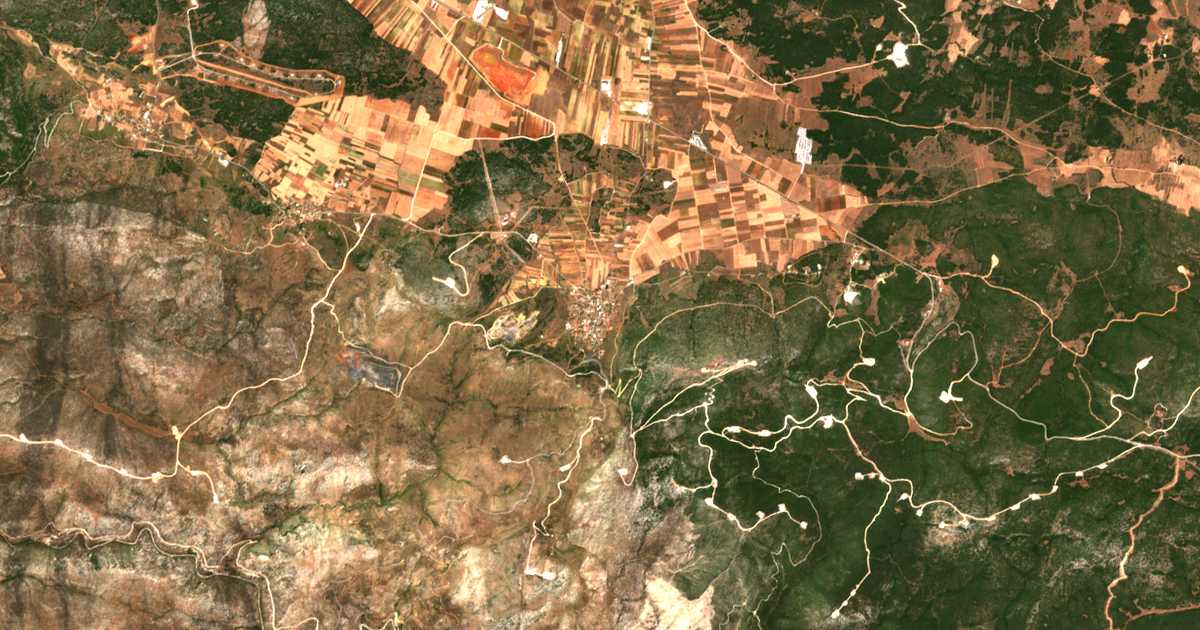 Mapa por satélite de Stefáni