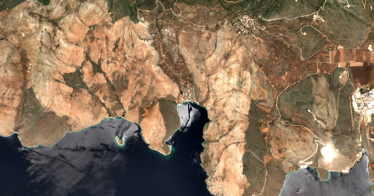 Mapa por satélite de Paralía