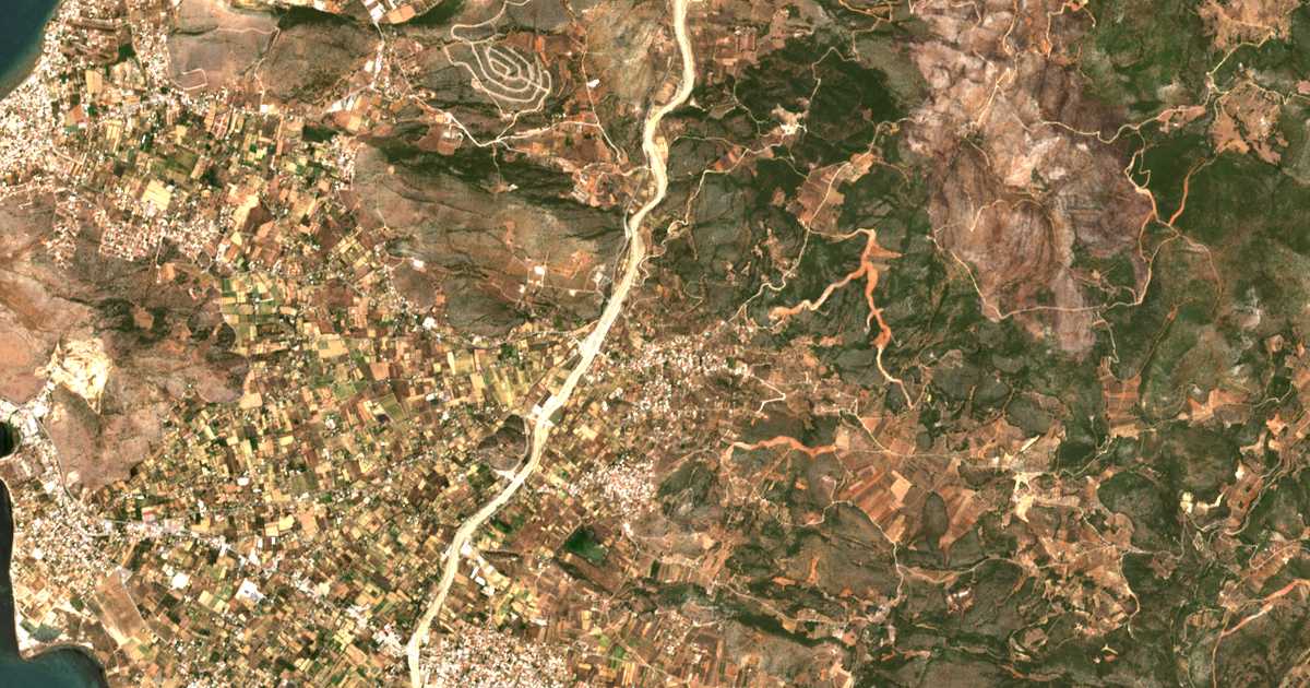 Mapa por satélite de Afrátion