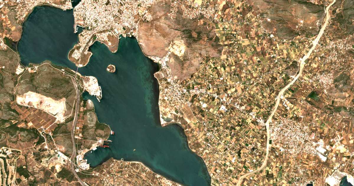 Mapa por satélite de Néa Lámpsakos