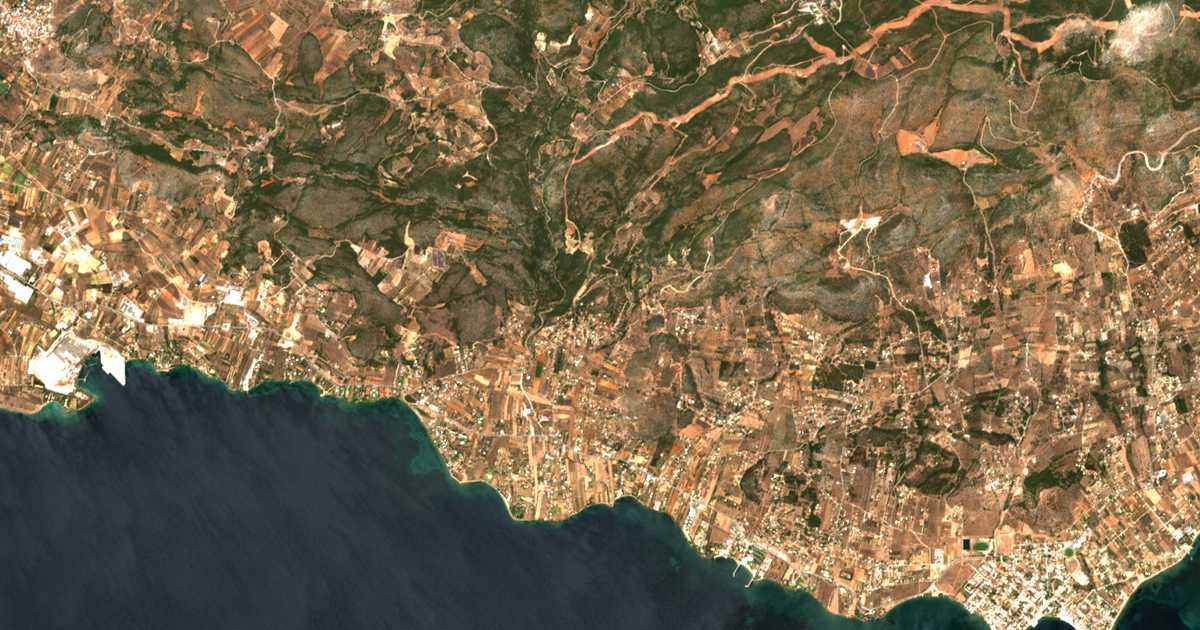 Mapa por satélite de Panórama