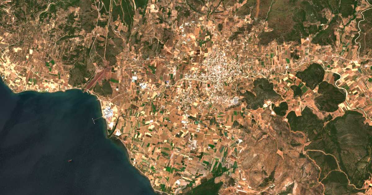 Mapa por satélite de Kastélla
