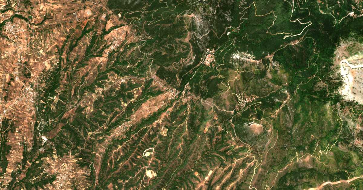 Mapa por satélite de Káto Stení