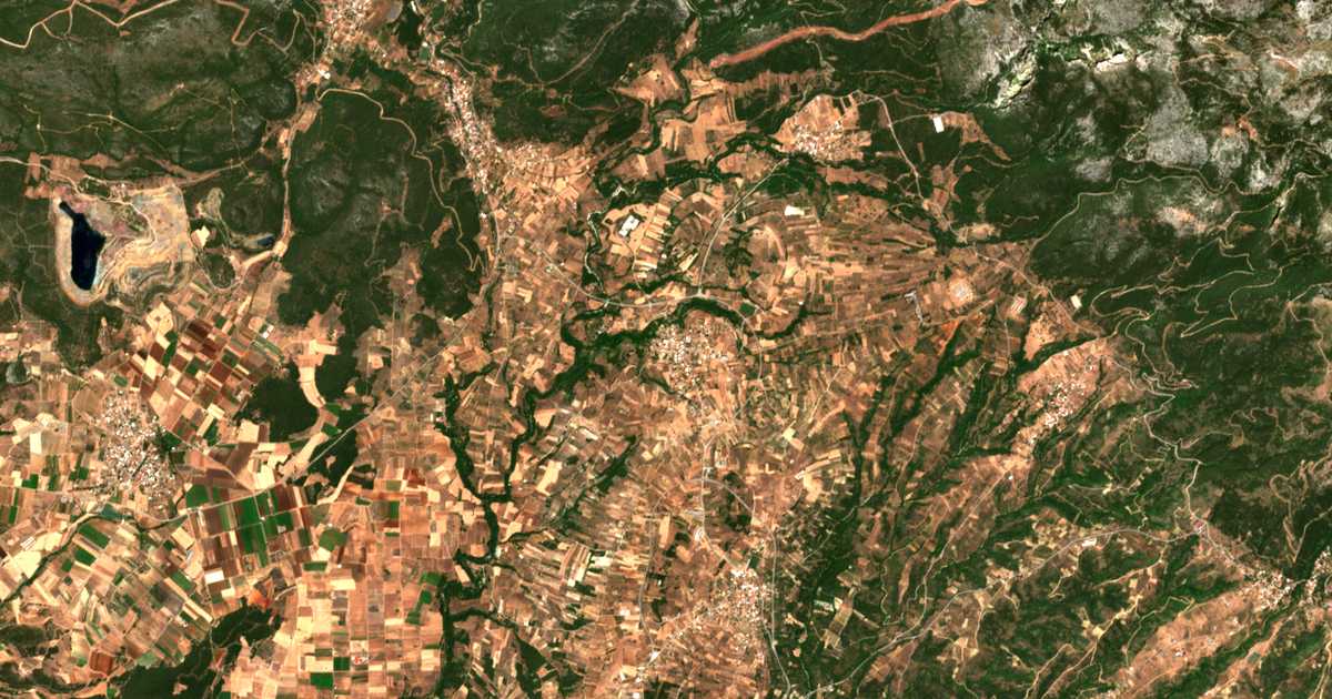 Mapa por satélite de Páliouras
