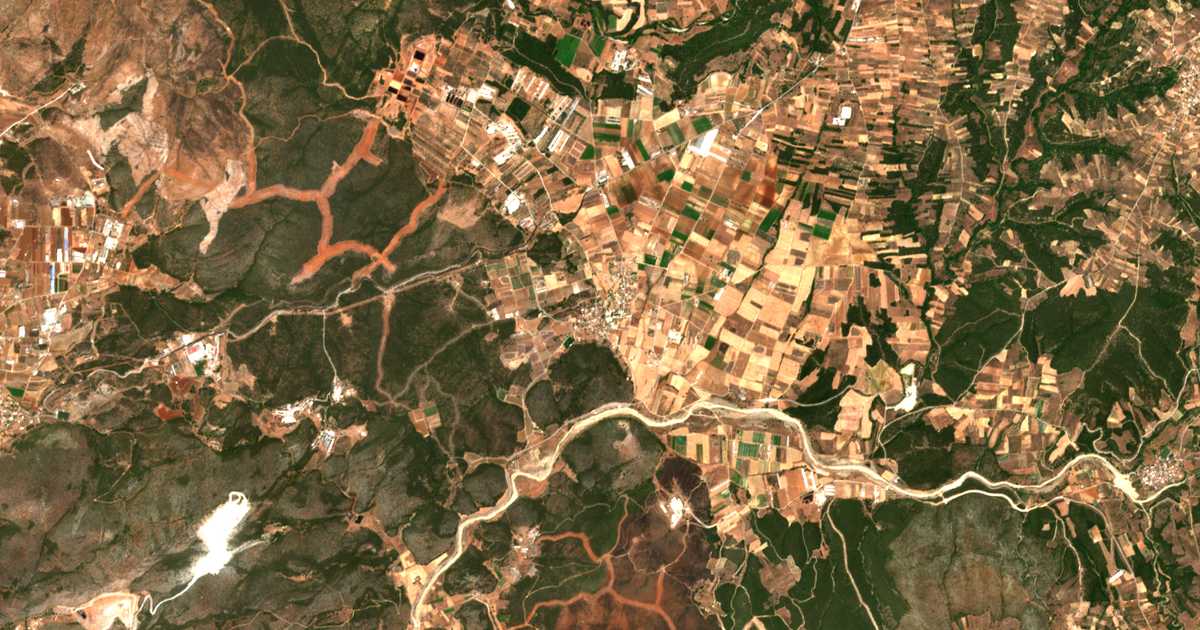 Mapa por satélite de Pissónas