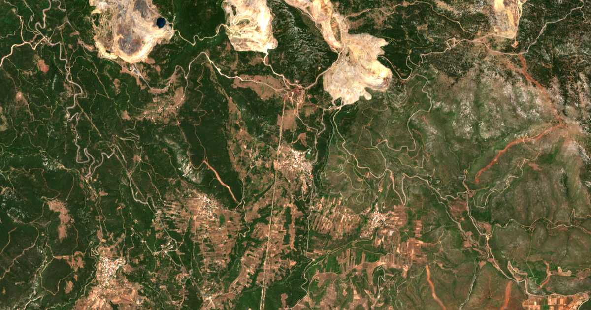 Mapa por satélite de Stavrós