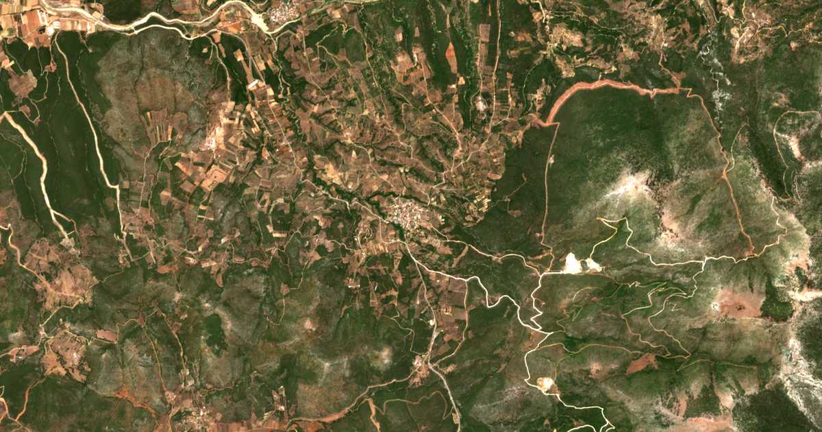 Mapa por satélite de Theológos