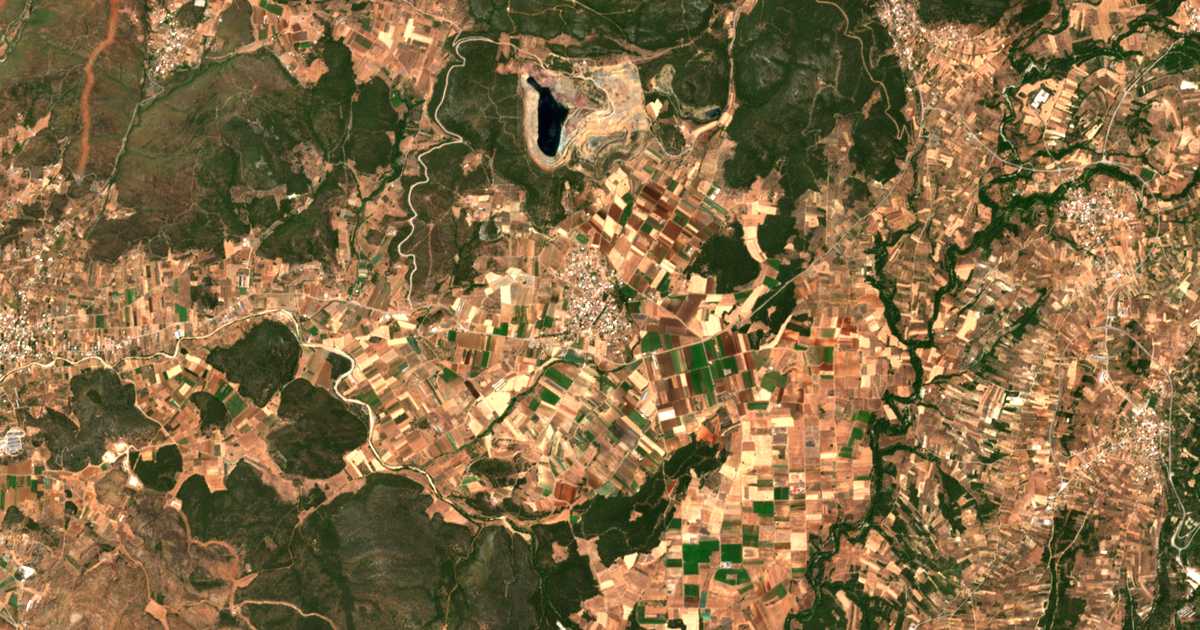 Mapa por satélite de Triáda