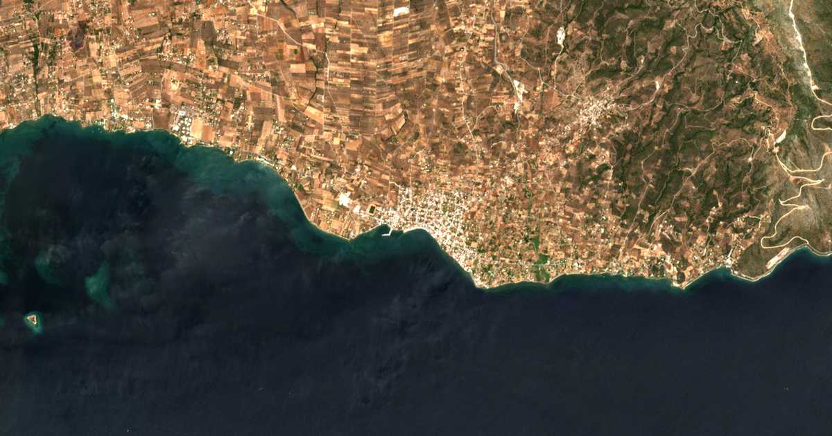Mapa por satélite de Amarinto
