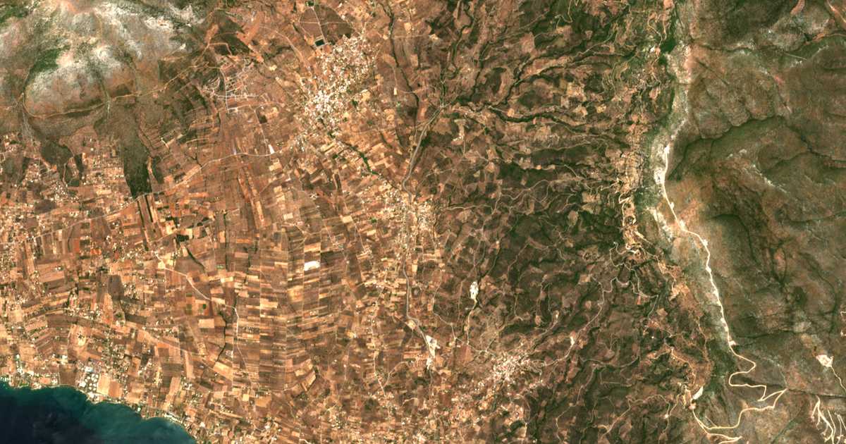 Mapa por satélite de Kallithéa