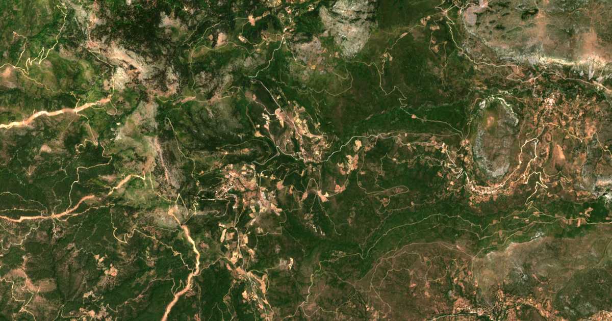 Mapa por satélite de Káto Séta