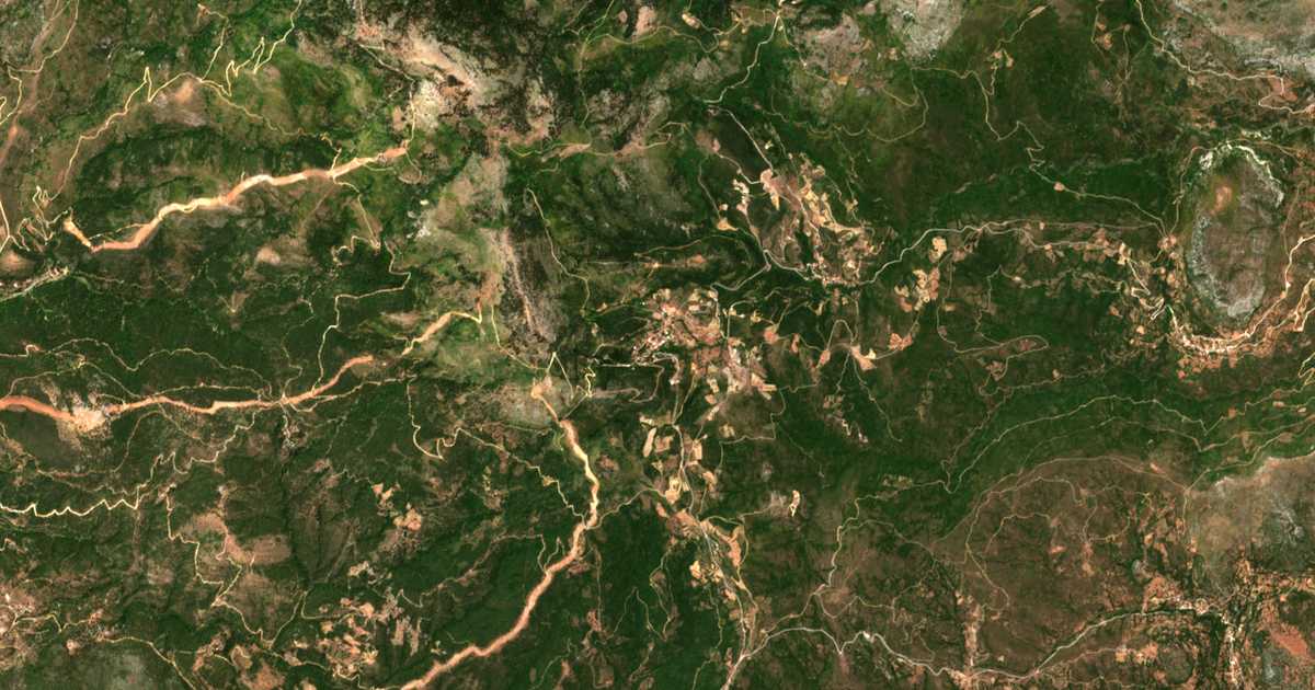 Mapa por satélite de Séta