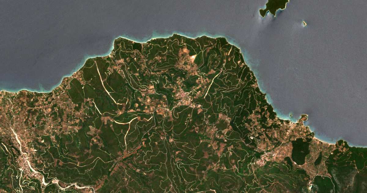 Mapa por satélite de Agriovótanon