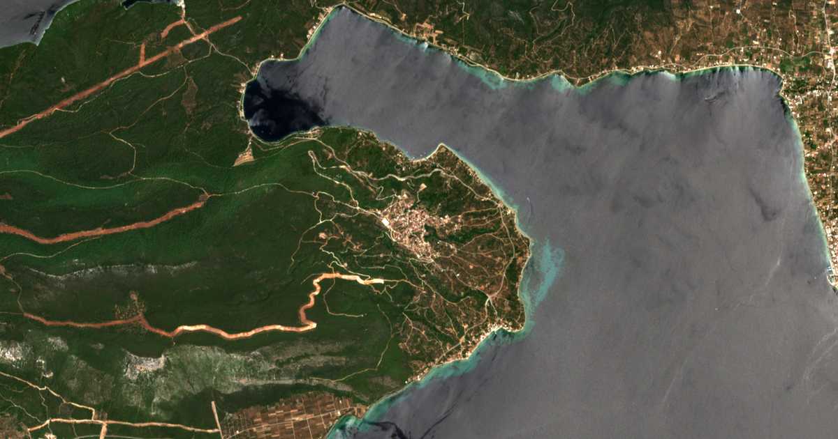 Mapa por satélite de Giáltra