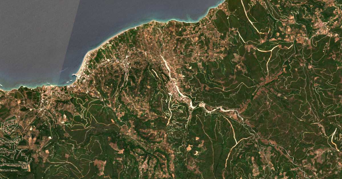 Mapa por satélite de Goúvai