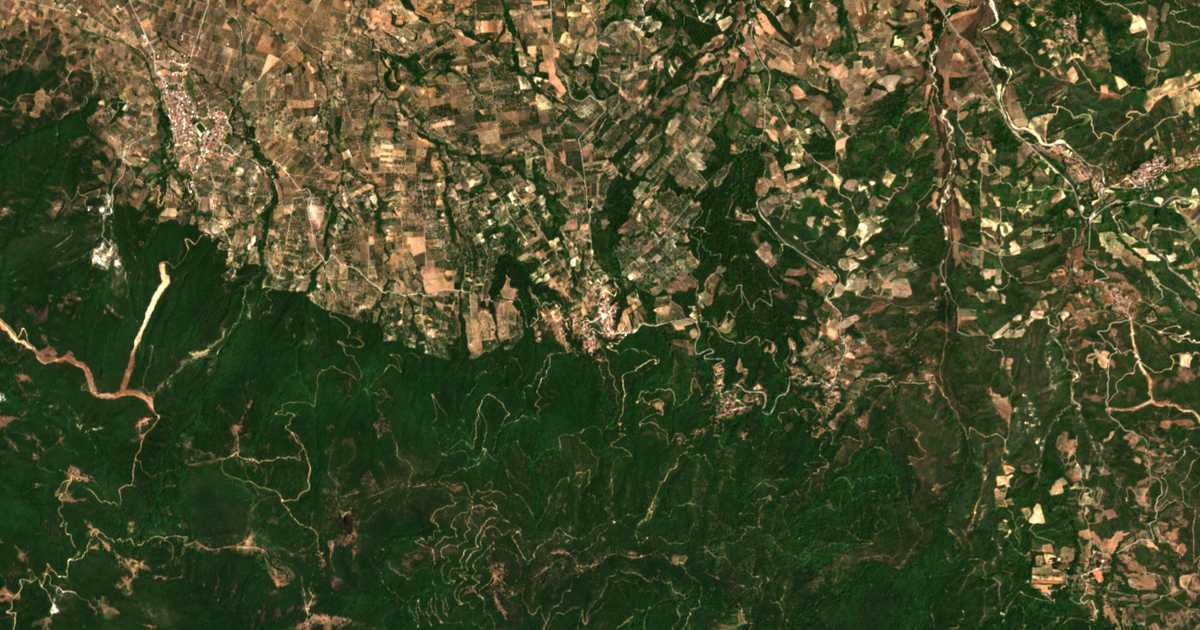 Mapa por satélite de Kastaniótissa