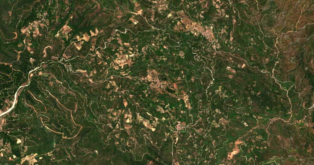 Mapa por satélite de Miléai