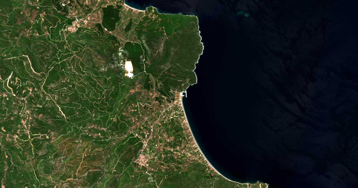 Mapa por satélite de Psaropoúli