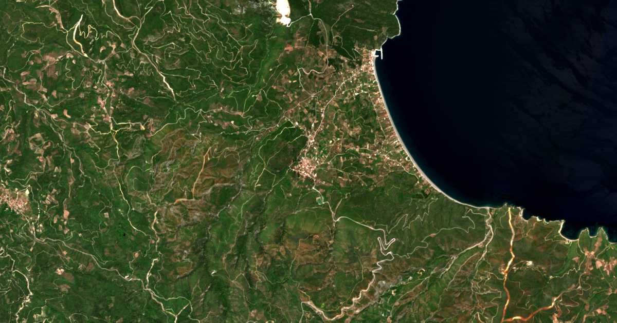 Mapa por satélite de Vasiliká