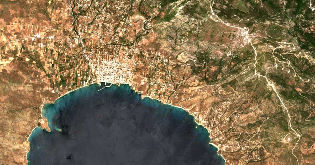 Mapa por satélite de Aetós