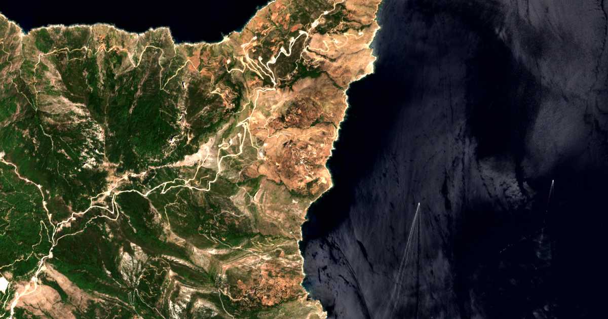 Mapa por satélite de Amygdaléa