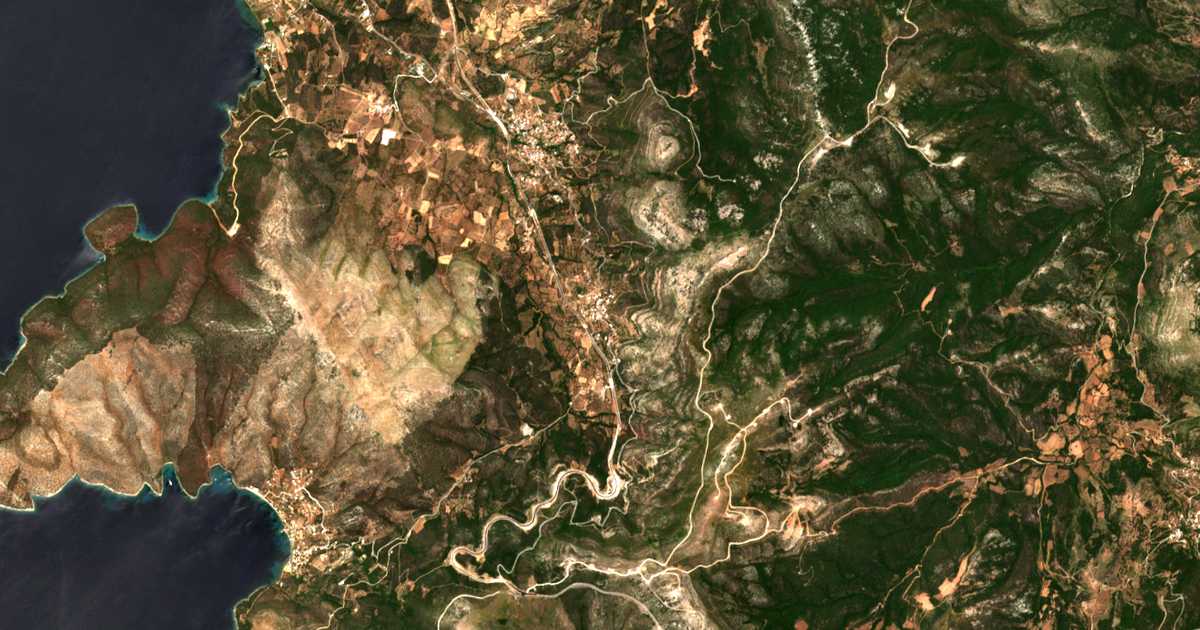 Mapa por satélite de Kápsala
