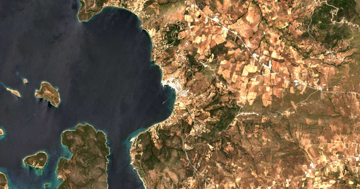 Mapa por satélite de Krya Vrysi