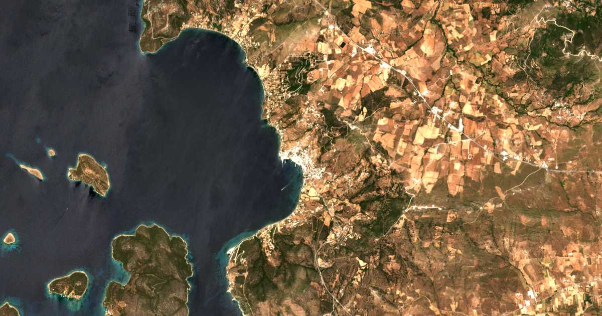 Mapa por satélite de Marmario