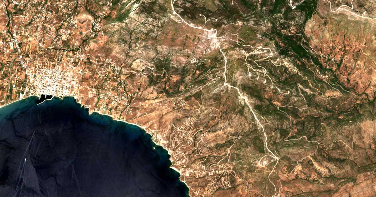 Mapa por satélite de Metóchion
