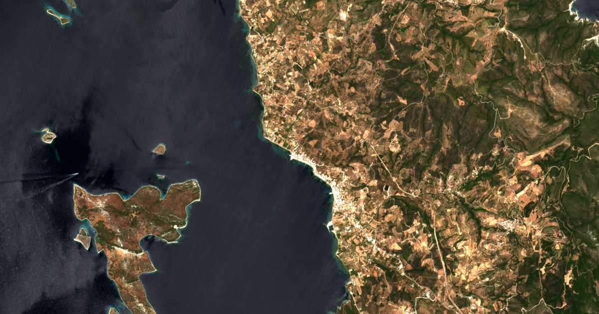 Mapa por satélite de Néa Stýra