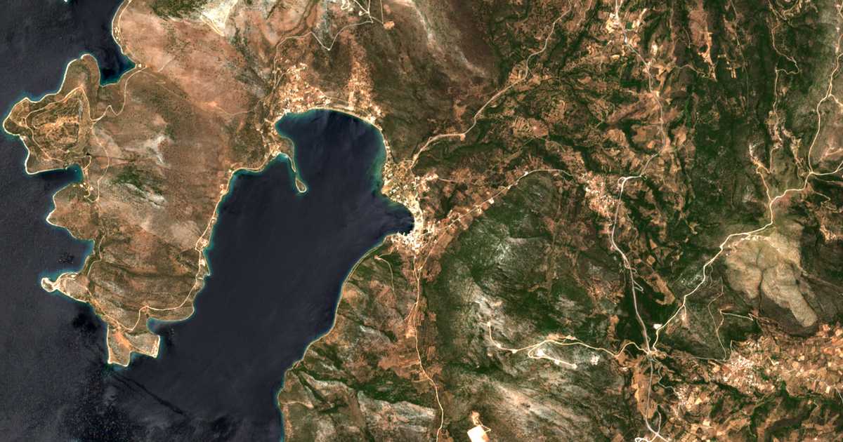 Mapa por satélite de Panagía
