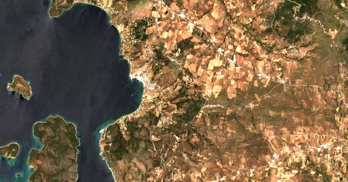 Mapa por satélite de Panagía