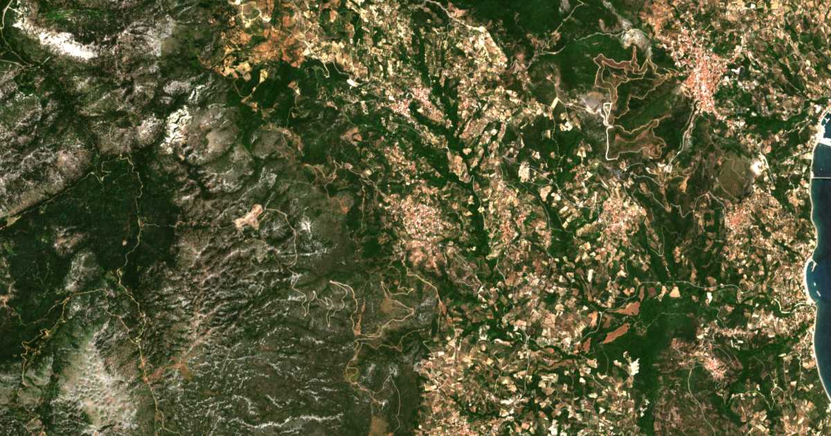 Mapa por satélite de Androniánoi