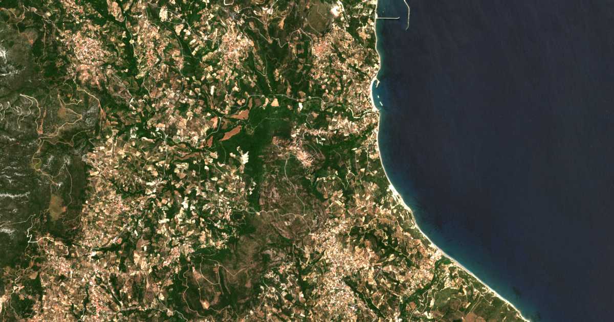 Mapa por satélite de Áno Potamiá