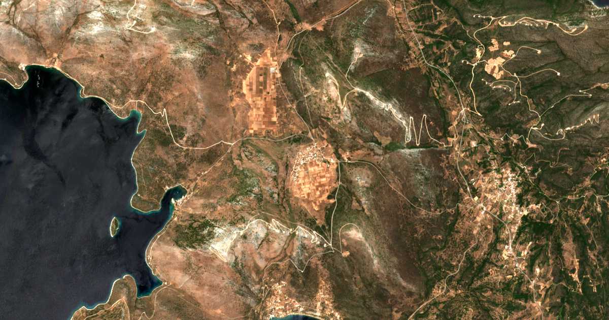 Mapa por satélite de Argyrón