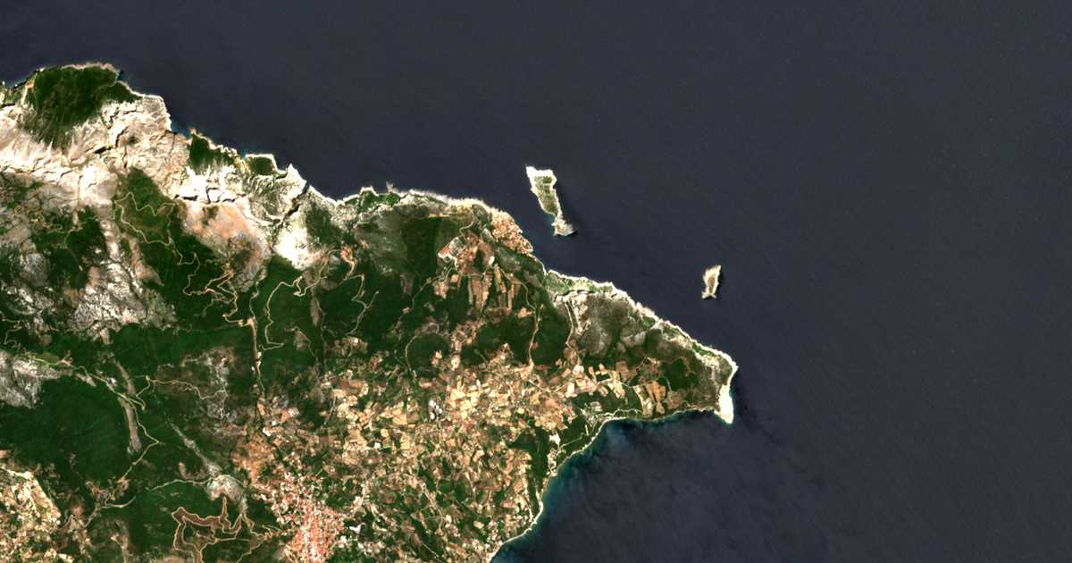 Mapa por satélite de Chilí