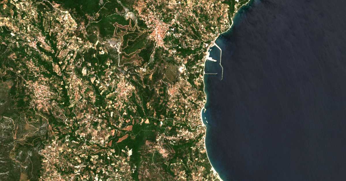 Mapa por satélite de Enoría