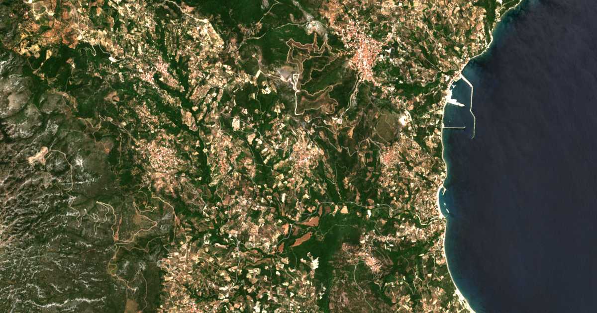 Mapa por satélite de Kalimeriánoi