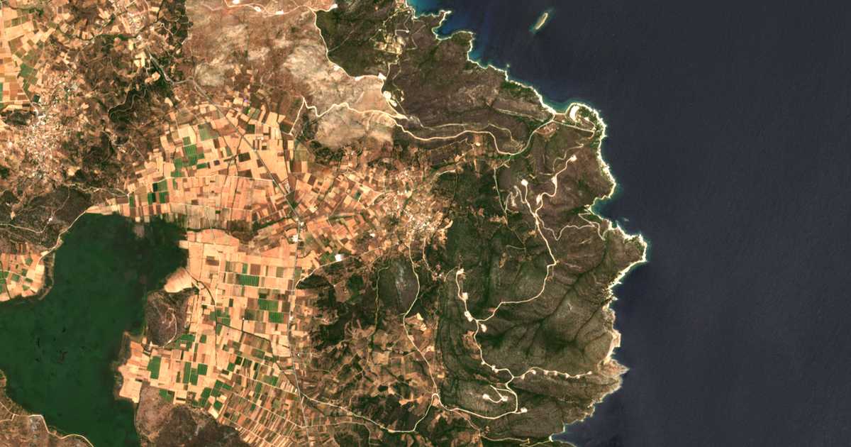 Mapa por satélite de Kóskina