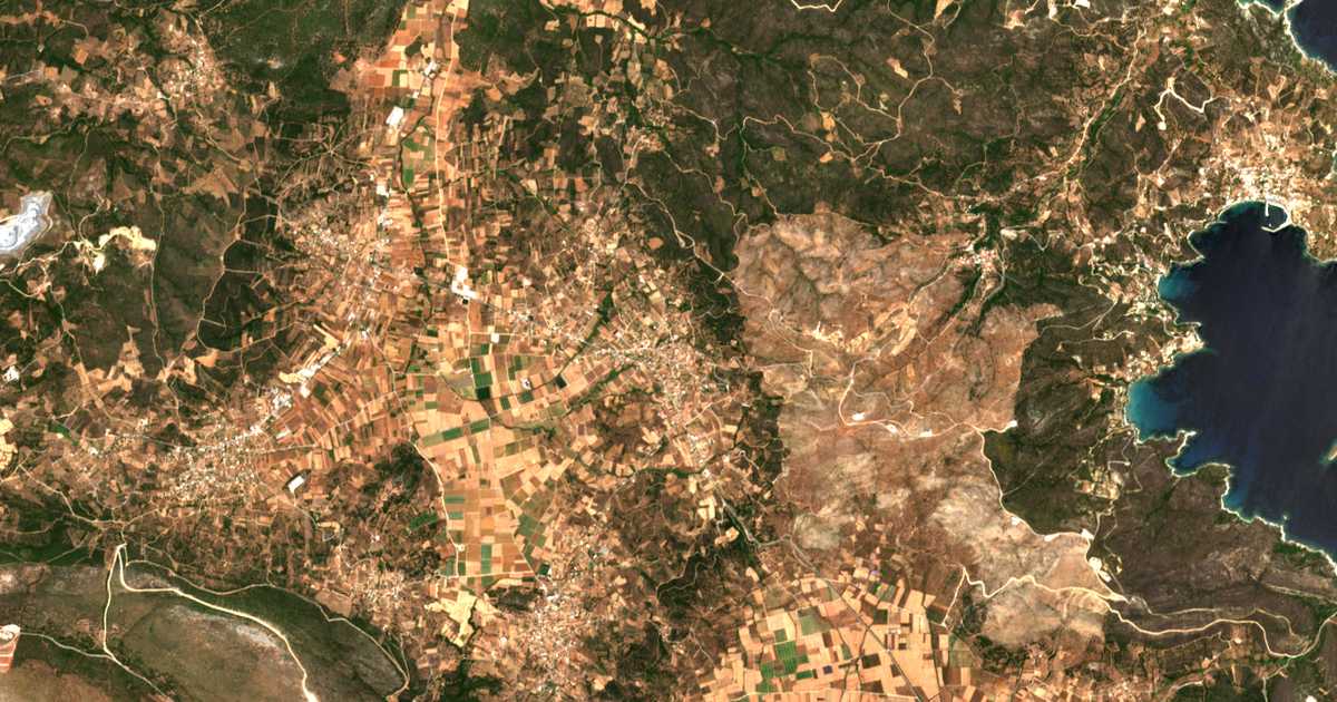 Mapa por satélite de Kriezá