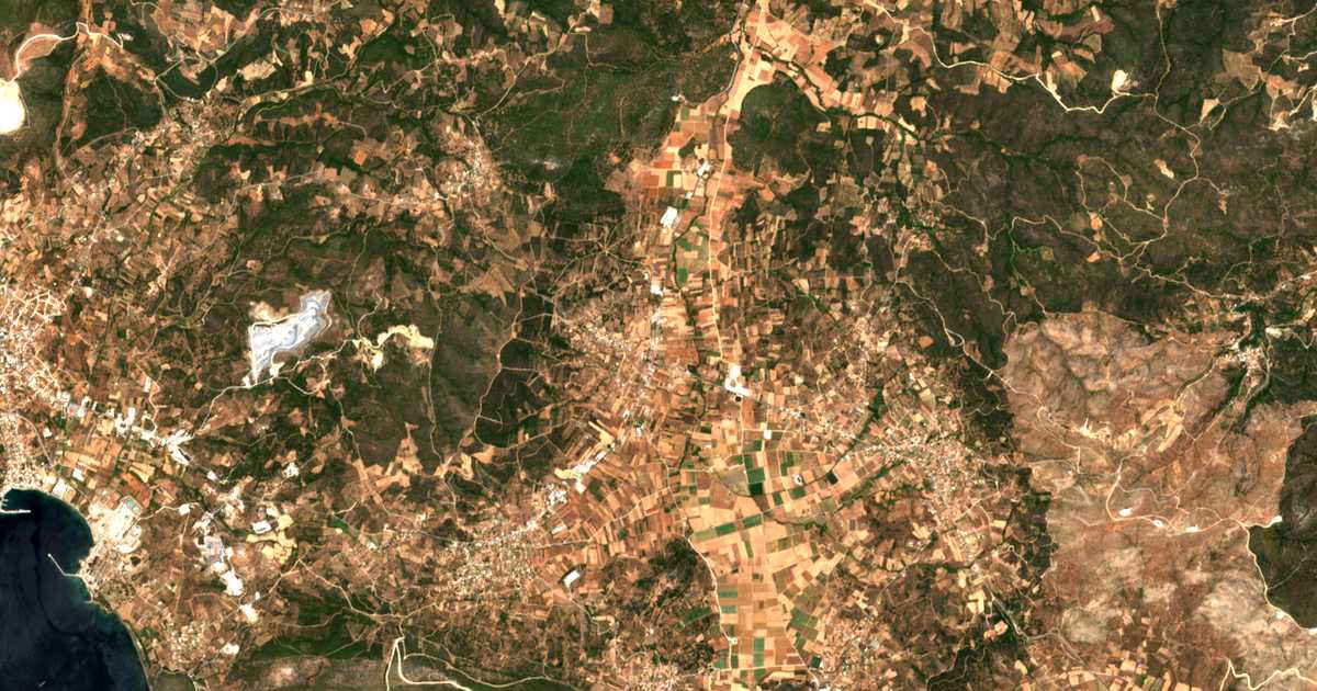 Mapa por satélite de Lépoura