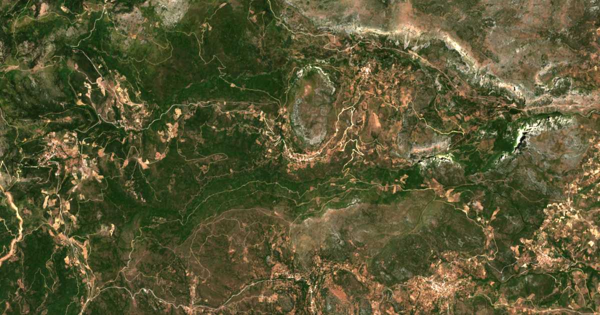 Mapa por satélite de Makrychórion