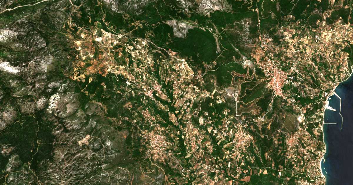 Mapa por satélite de Maletiánoi