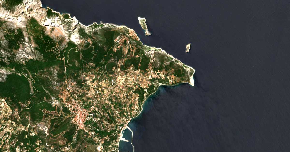 Mapa por satélite de Misókampos